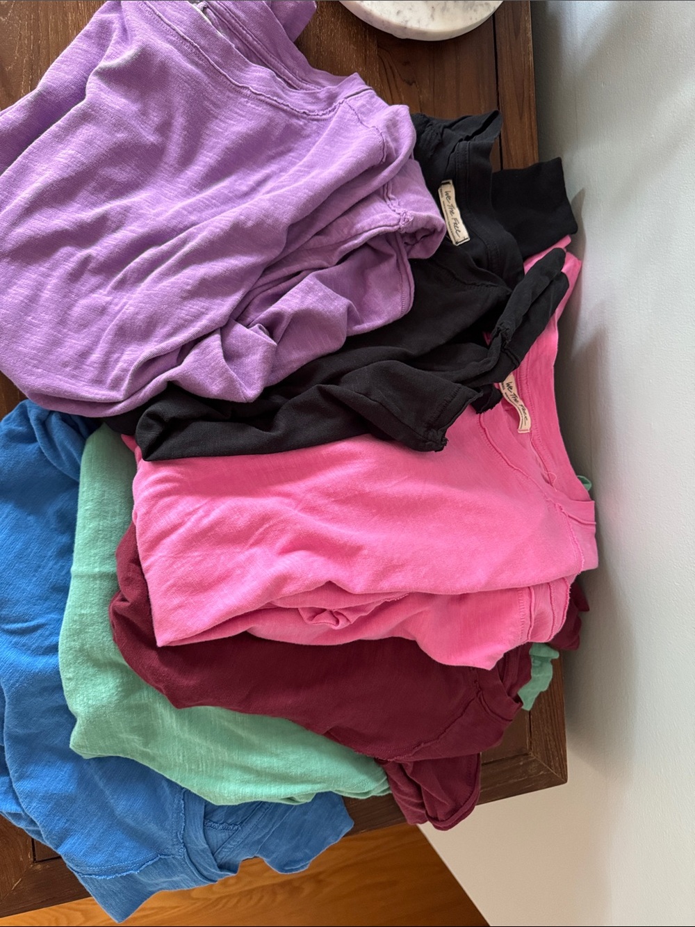 Lot of 6 Free People ls tees